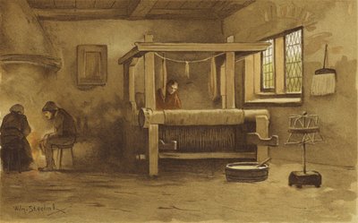 Atelier de tisserand, Pays-Bas, 16ème siècle - Willem II Steelink